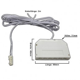 PB 2 Pol Verteilerbox "MiniAMP" 6 fach, 200cm 2