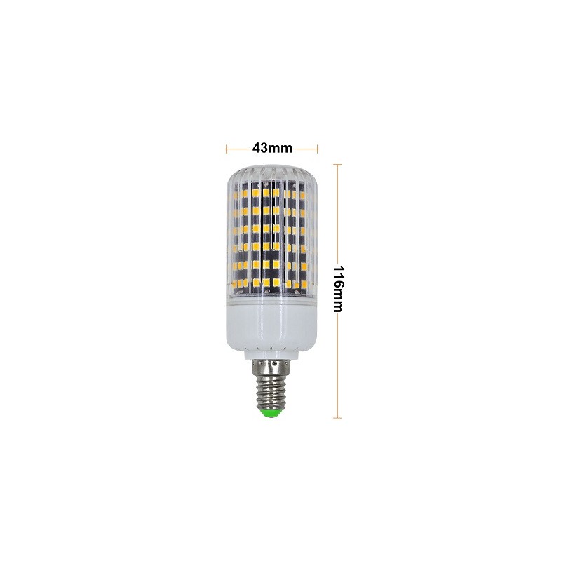 MENGS E14 LED Lampe, Korn- Kolbenlampe, 15W