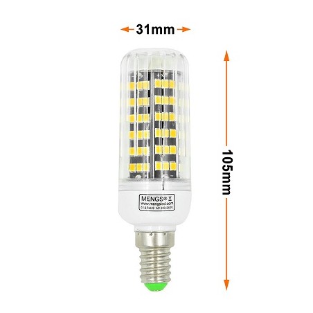 MENGS E14 LED Lampe, Korn- Kolbenlampe, 12W