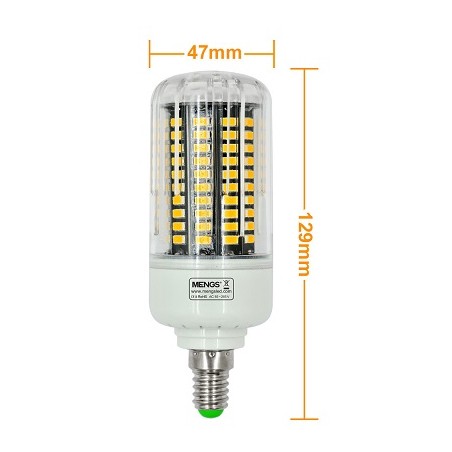 MENGS E14 LED Lampe, Korn- Kolbenlampe, 15W