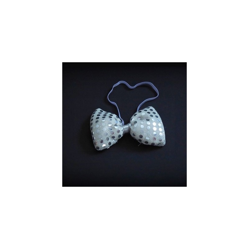 HM LED Pailetten-Fliege, multicolor LED'S, 3 Leuchtmodi