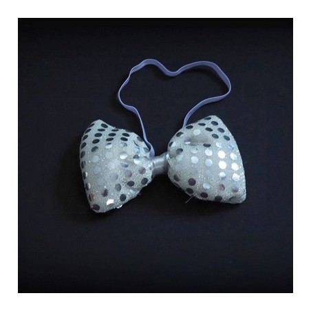 HM LED Pailetten-Fliege, multicolor LED'S, 3 Leuchtmodi