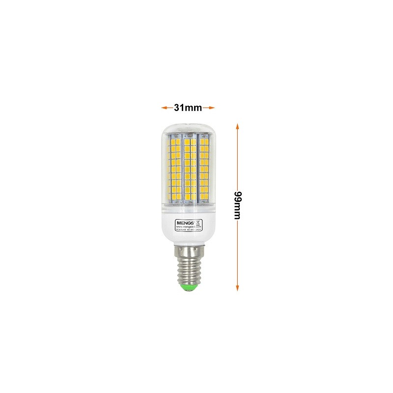 MENGS E14 LED Lampe, Korn- Kolbenlampe, 10W