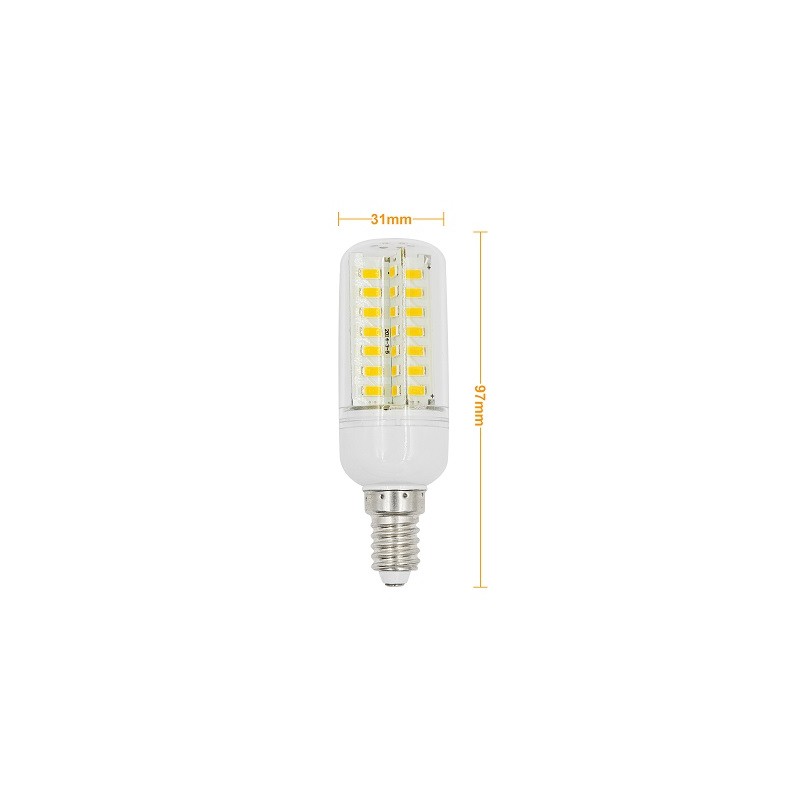 MENGS E14 LED Lampe, Korn- Kolbenlampe, 8W