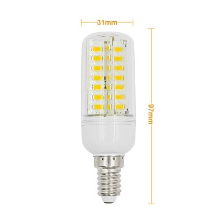 MENGS E14 LED Lampe, Korn- Kolbenlampe, 8W