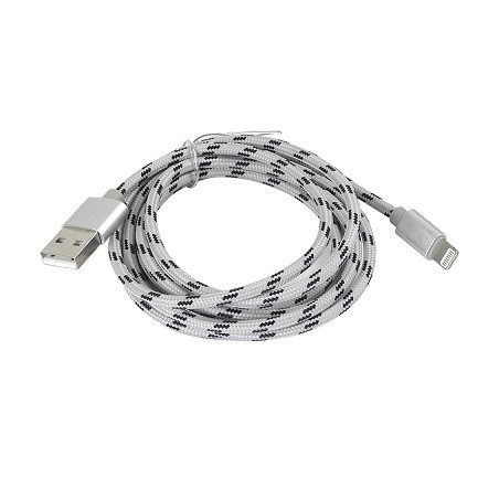HM USB Kabel für iPhone "Lightning" in schwarz/weiss, 1.5m