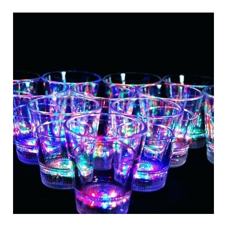 HM LED-Shot Glas "RGB", 4cl, multicolor, 6 Stück | 4129