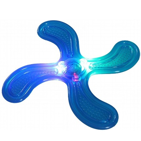 Chilitec LED Wurfscheibe "4-Arm", 21cm, mit 3 blinkenden LEDs | 3757