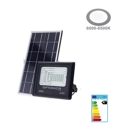OPTONICA LED Solar-Scheinwerfer "OPT-PF12", 12W, Fernbedienung