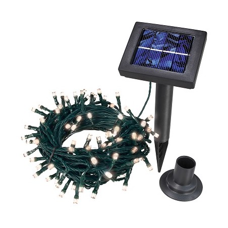 Esotec LED Solar-Lichterkette "100-WW1", 0.6W, 100 LED