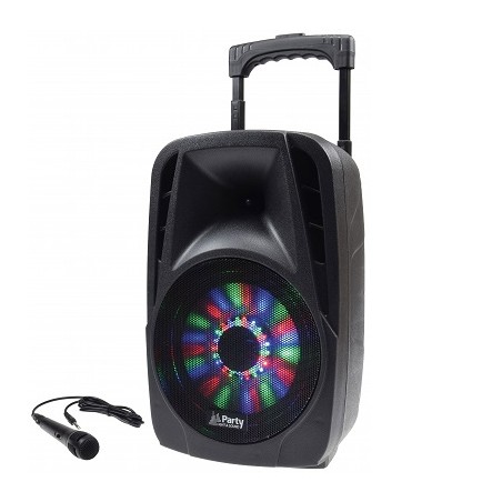 HM Mobile Soundsystem "Port-08 LED", 300W mit Mikrofon | 3985