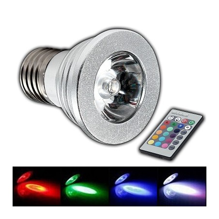 PB E27 LED Lampe, RGB Farbwechsel Lampe, 4W, 230V