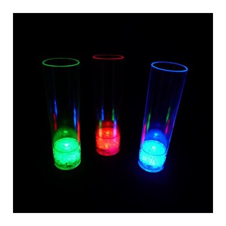 HM LED-Flash Longdrink Glas, 250ml, multicolor | 2696