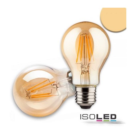 Isoled E27 LED Lampe, Birne Filament "Vintage", 8W, dimmbar