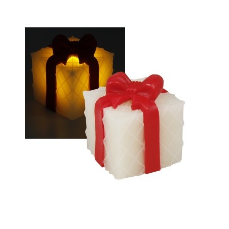 HM LED-Weihnachtsdekolicht "Paket", Echtwachs | 2821