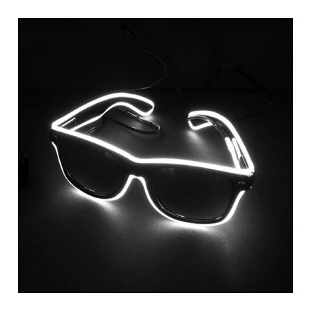 HM Leuchtbrille "EL Wire", komplett, 3 Leuchtmodi