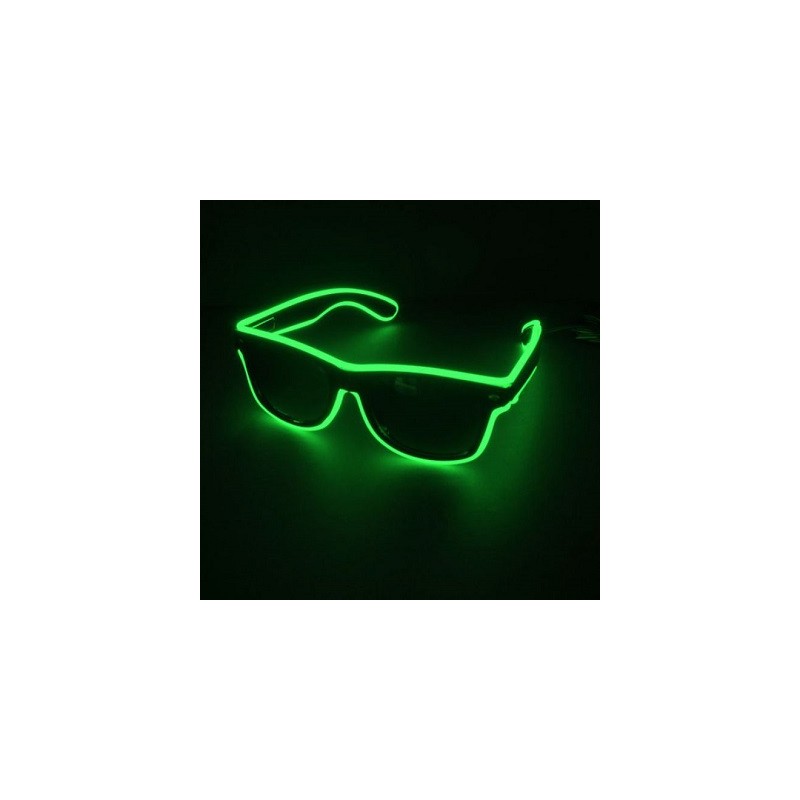 HM Leuchtbrille "EL Wire", komplett, 3 Leuchtmodi