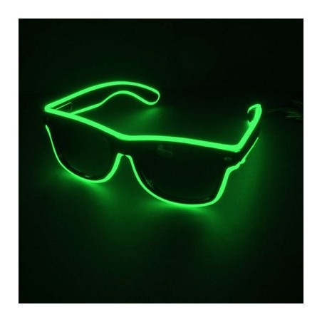 HM Leuchtbrille "EL Wire", komplett, 3 Leuchtmodi