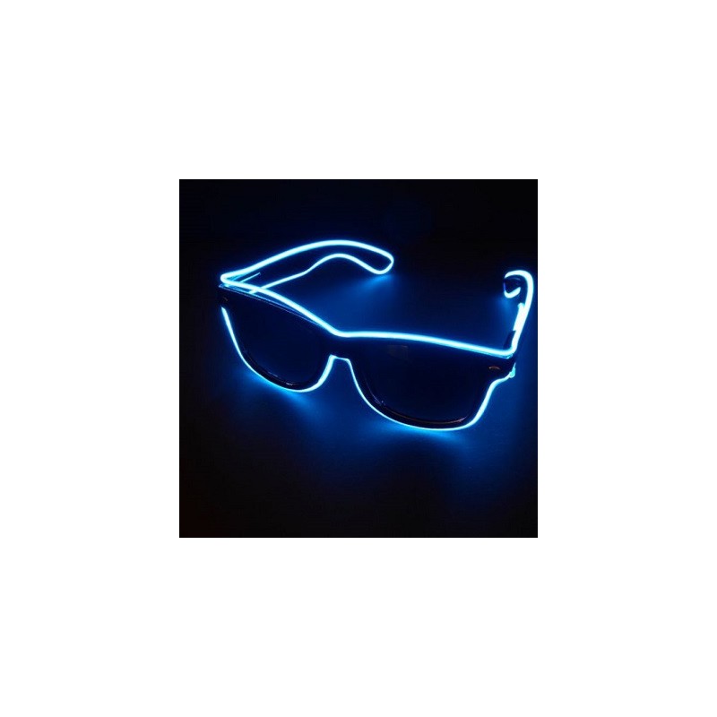 HM Leuchtbrille "EL Wire", komplett, 3 Leuchtmodi