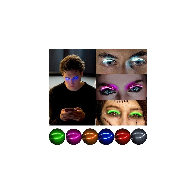 HM LED-Lashes (Wimpern), 12 verschiedene Leuchtmodis | 2856