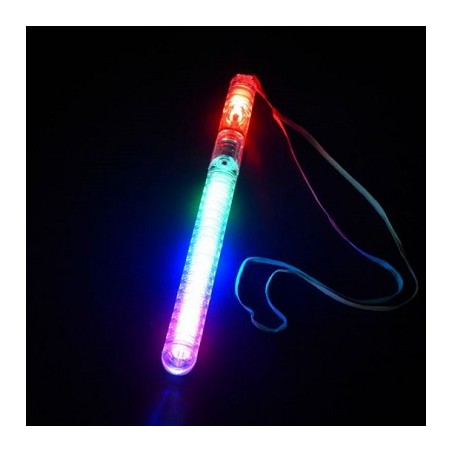 HM LED Crystal Leuchtstab, 20cm, multicolor, mit Schleife | 2886