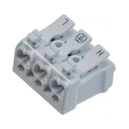 Chilitec Lüsterklemme, 3-polig mit Hebel, 0.5-2.5mm² | 2970