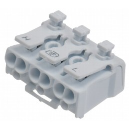 Chilitec Lüsterklemme, 3-polig mit Hebel, 0.5-2.5mm² | 2970 2