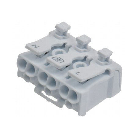 Chilitec Lüsterklemme, 3-polig mit Hebel, 0.5-2.5mm² | 2970