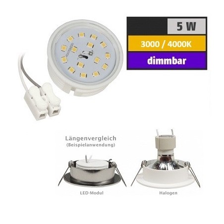McShine LED-Modul "MS-M5d", 5W, 230V, 50x23mm, dimmbar | 2982