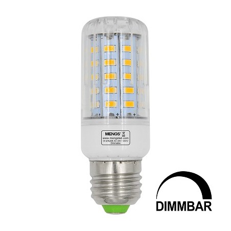 MENGS E27 LED Lampe, Korn- Kolbenlampe, 7W, dimmbar