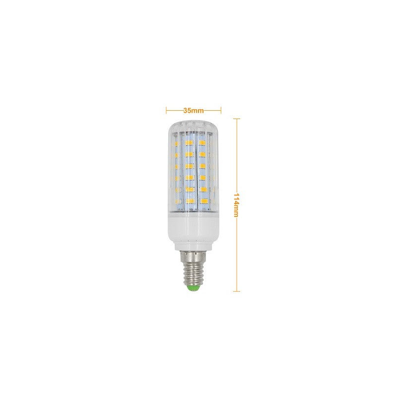 MENGS E14 LED Lampe, Korn- Kolbenlampe, 9W, dimmbar