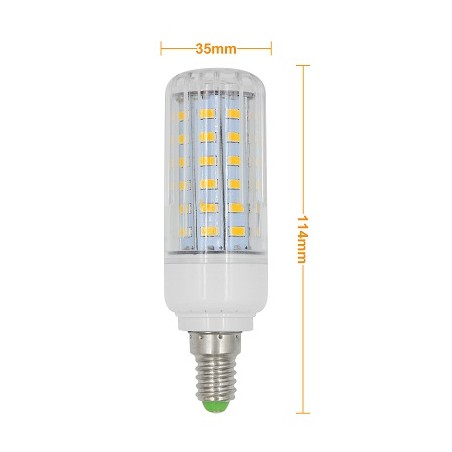 MENGS E14 LED Lampe, Korn- Kolbenlampe, 9W, dimmbar