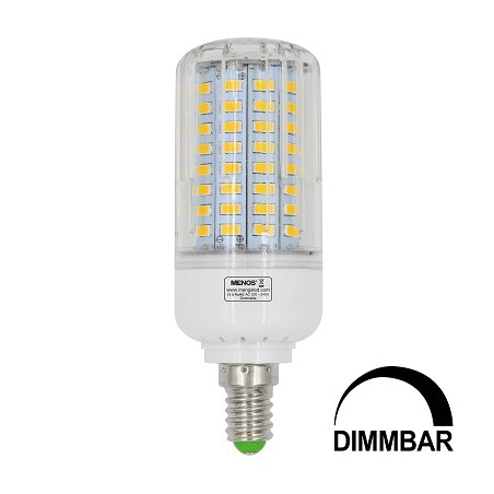 MENGS E14 LED Lampe, Korn- Kolbenlampe, 12W, dimmbar