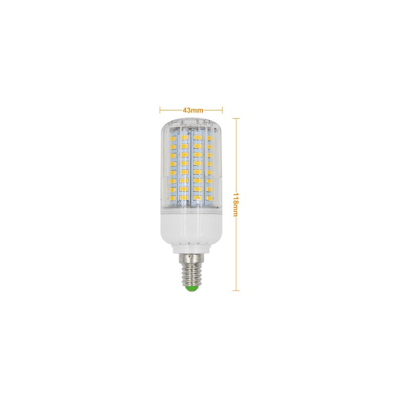 MENGS E14 LED Lampe, Korn- Kolbenlampe, 12W, dimmbar