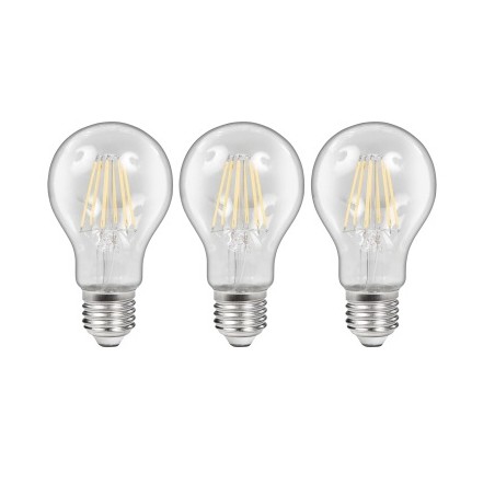 McShine E27 LED Lampe, Birne, Filament SET, 6W, dimmbar