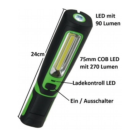 Chilitec LED-Stableuchte mit Akku "FlexiLED 300", 3W