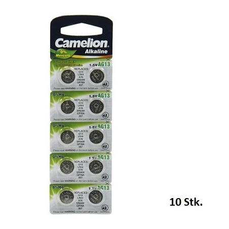 Camelion AG13 - Alkaline Knopfzelle, LR44, 1.5V | 3485