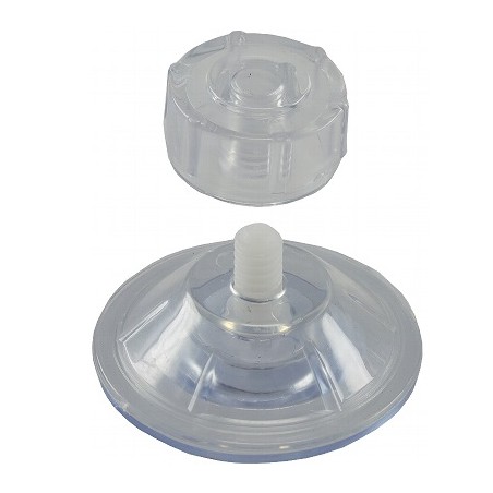 HM Saugnapf "Fix 47", 5 Stk. mit Schraube, rostfrei, 47mm | 3559