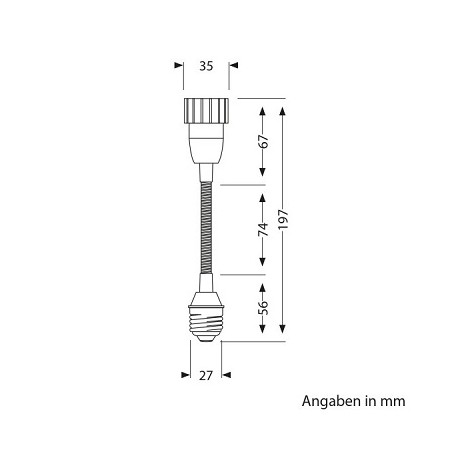 Ledscom GU10 Lampen Schwanenhals "Elektra-S-GU10", max. 25W