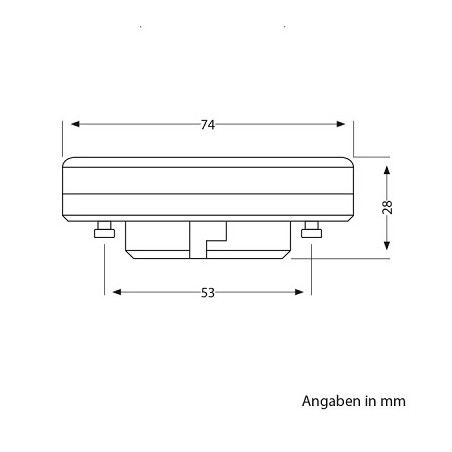 Ledscom GX53 LED-Leuchtmittel, Lampe, 4W