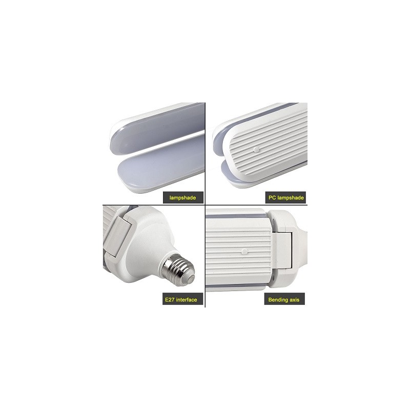 MENGS LED Lampe, "Faltleuchte", E27, 45W, verstellbar | 3602