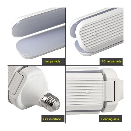 MENGS LED Lampe, "Faltleuchte", E27, 45W, verstellbar | 3602