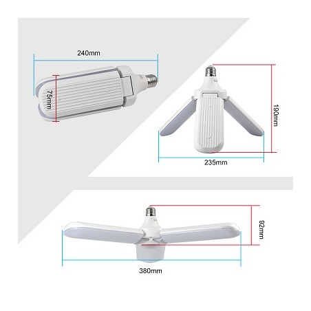 MENGS LED Lampe, "Faltleuchte", E27, 45W, verstellbar | 3602