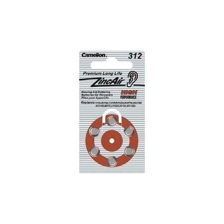 Camelion A312 - Hörgerät-Batterie, 1.4V | 2062