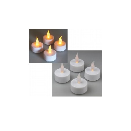 Chilitec LED-Teelicht 4er Set mit Luftzugsensor, flackernd