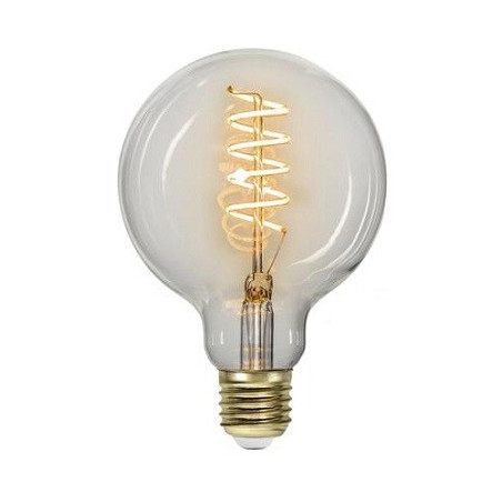 Star Trading LED-Lampe Filament "Clear Spiral" E27 G95, 3.5W