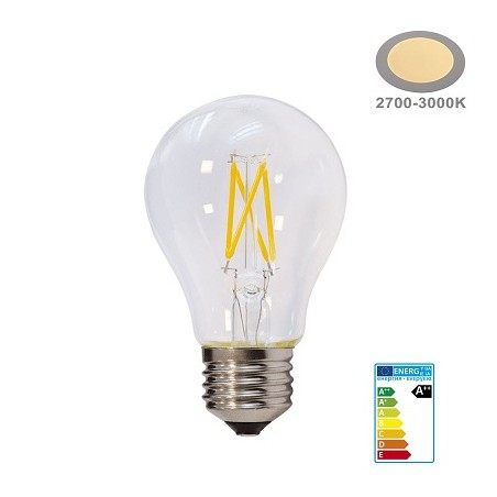 OPTONICA E27 LED Lampe, Birne "Filament", 6.5W