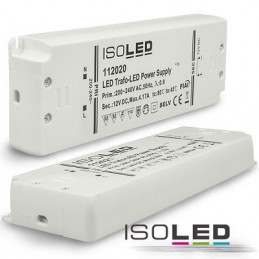Isoled LED DC-Treiber/Trafo FLACH3, 12V DC, 50W, 4A
