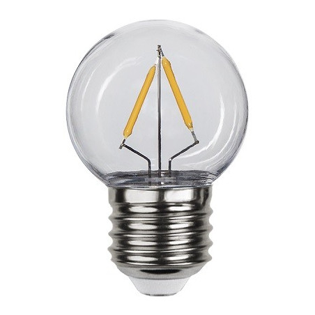 Star Trading LED-Lampe, Birne "COVER FILAMENT", E27 G45, 1.4W
