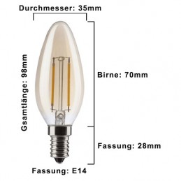 PB LED-Lampe, E14 "Retro Gold", 2.2W | 4393 2